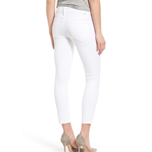 MOTHER The Looker Crop Jeans White Stayin Alive Size 29 - Picture 3 of 16